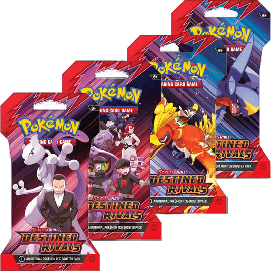 Destined Rivals Sleeved Booster Pack Complete Art Set ( 4 packs )