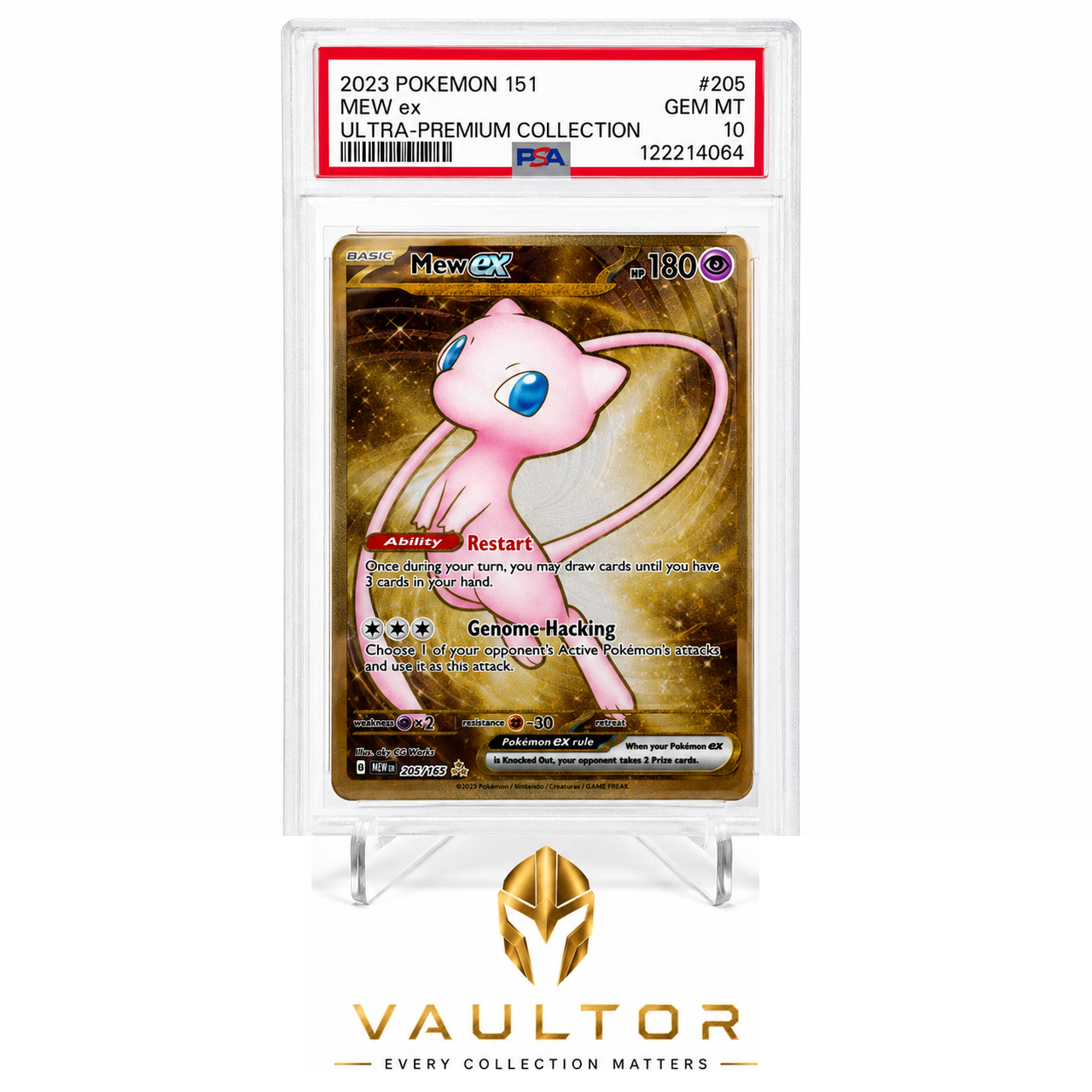 2023 Pokémon 151 Mew ex – Ultra-Premium Collection Metal Card – PSA 10